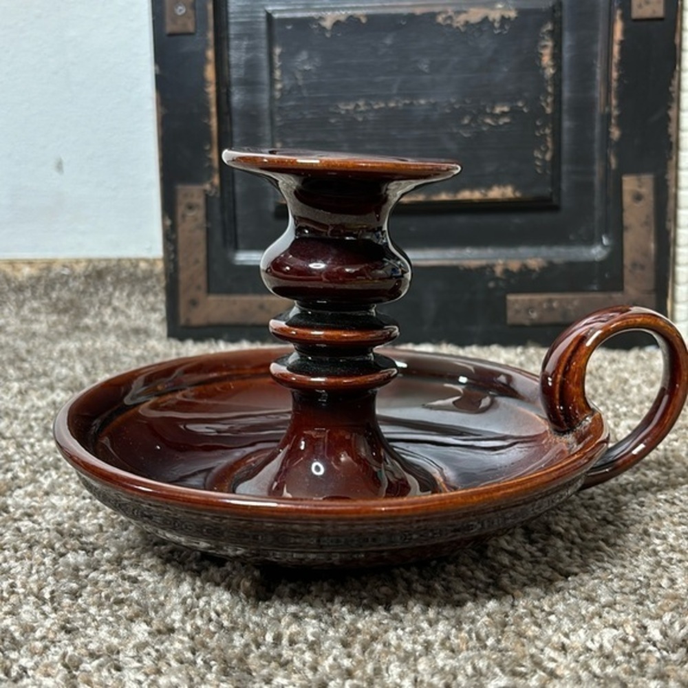 Haeger mid century candleholder pottery vintage